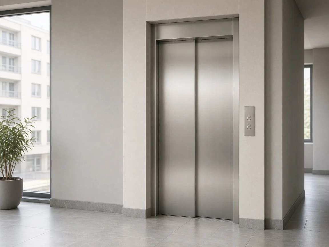 Stambeni lift u višespratnoj zgradi — dekorativna pozadina